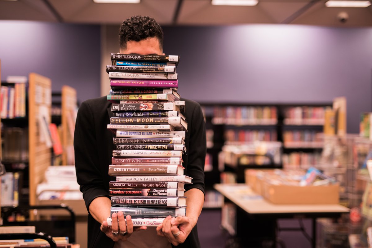 books on books on books