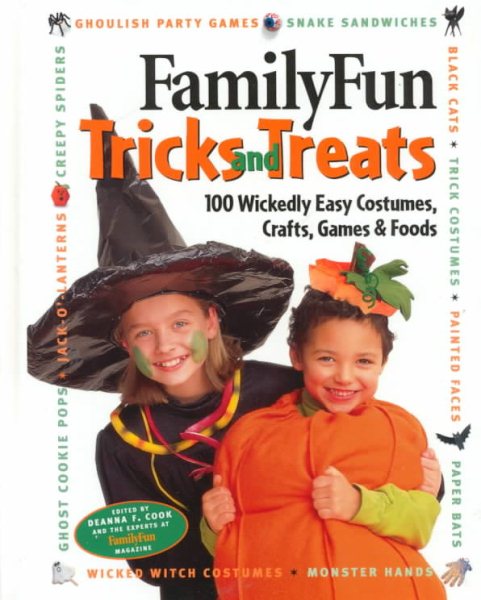 Cover art for FamilyFun tricks and treats / [edited] by Deanna F. Cook and the experts at FamilyFun magazine.