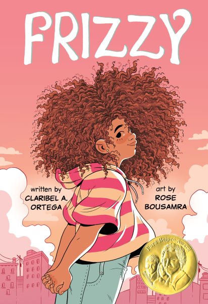 Cover art for Frizzy / written by Claribel A. Ortega   art by Rose Bousamra.