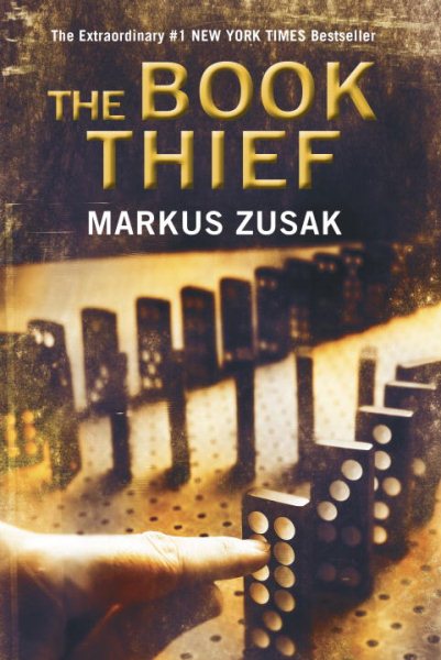 Cover art for The book thief / by Markus Zusak.