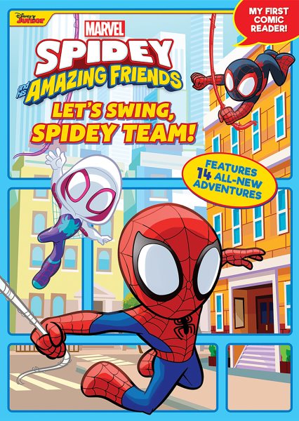 Cover art for Spidey and His Amazing Friends. Let's swing