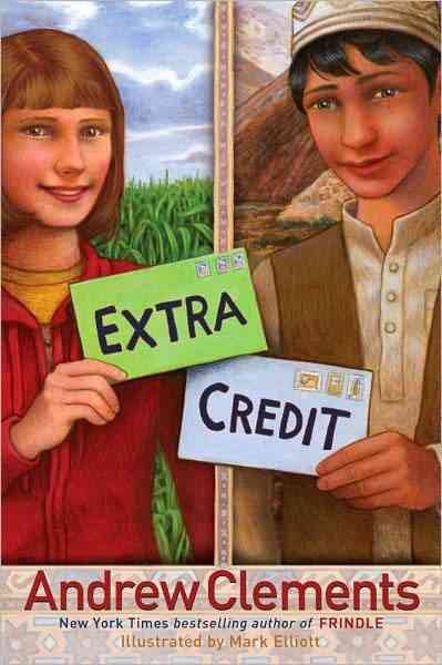 Cover art for Extra credit / Andrew Clements   illustrations by Mark Elliott.