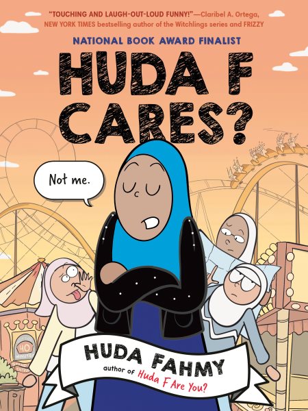 Cover art for Huda F cares? / Huda Fahmy   with color by Weinye Chen.