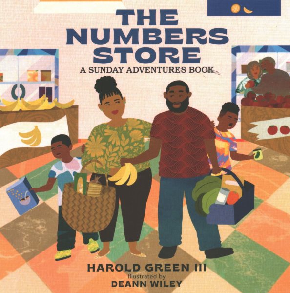 Cover art for The numbers store [BOARD BOOK] / Harold Green III   illustrated by DeAnn Wiley.