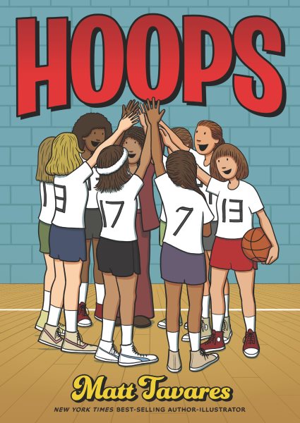 Cover art for Hoops / Matt Tavares.