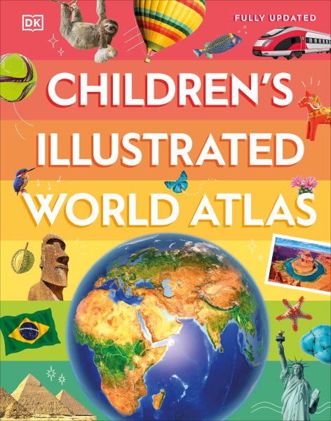 Cover art for Children's illustrated world atlas / written by Simon Adams