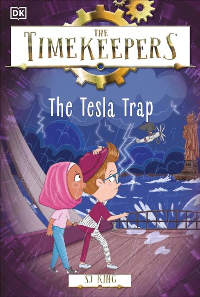 Cover art for The timekeepers. The Tesla trap / SJ King   illustrator