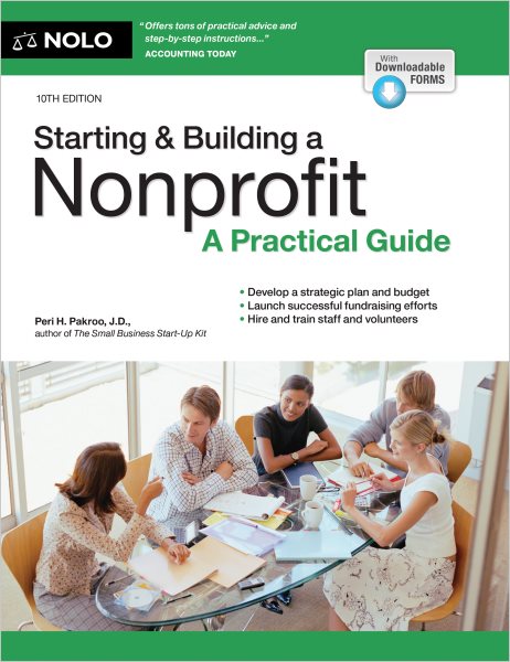 Cover art for Starting & building a nonprofit : a practical guide / Peri H. Pakroo