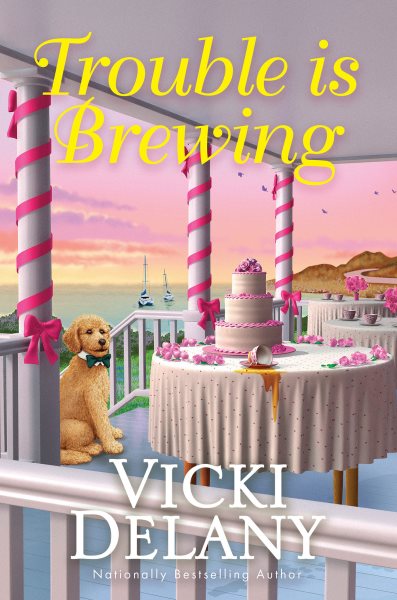 Cover art for Trouble is brewing / Vicki Delany.