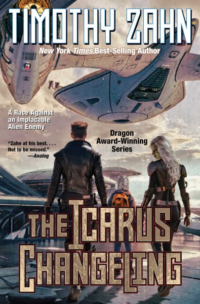 Cover art for The Icarus changeling / Timothy Zahn.