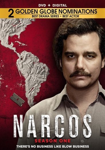 Cover art for Narcos. Season 1 [DVD videorecording] / a Netflix original series   a Gaumont International Television presentation   producers