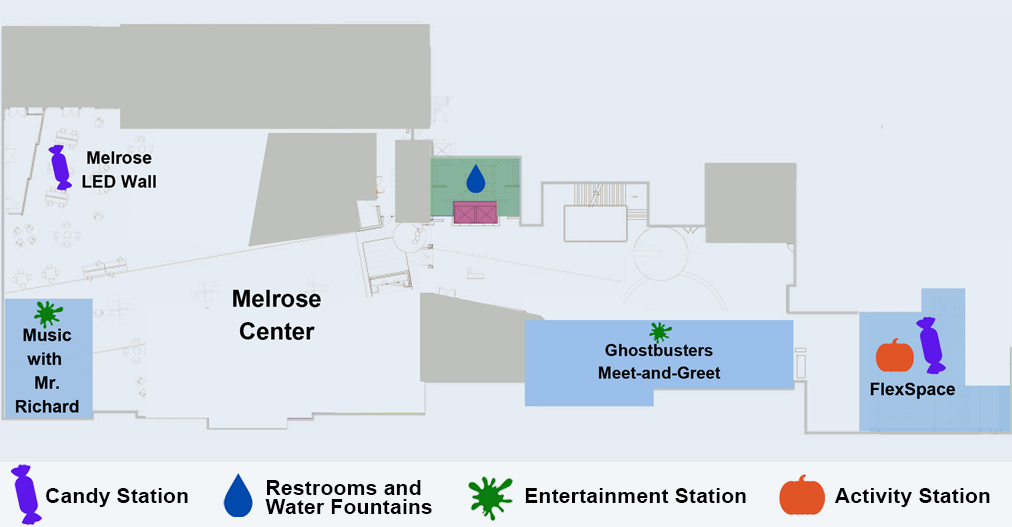 Second floor map of downtown library