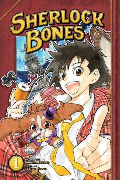 Cover art for Sherlock Bones. 1 / story by Yuma Ando   art by Yuki Sato   translator : Alethea Nibley and Athena Nibley.