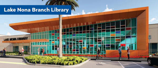 Architect's rendering of Lake Nona Branch