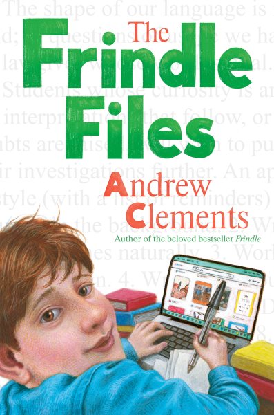 Cover art for The Frindle files / Andrew Clements   decorative art by Brian Selznick.