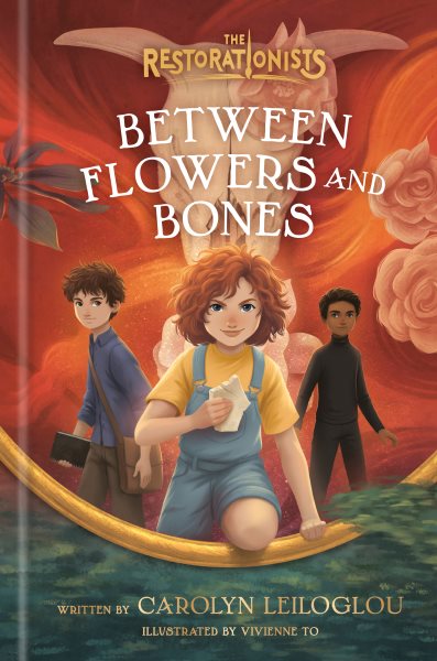 Cover art for Between flowers and bones / by Carolyn Leiloglou   illustrations by Vivienne To.