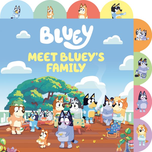 Cover art for Bluey meet Bluey's family [BOARD BOOK].