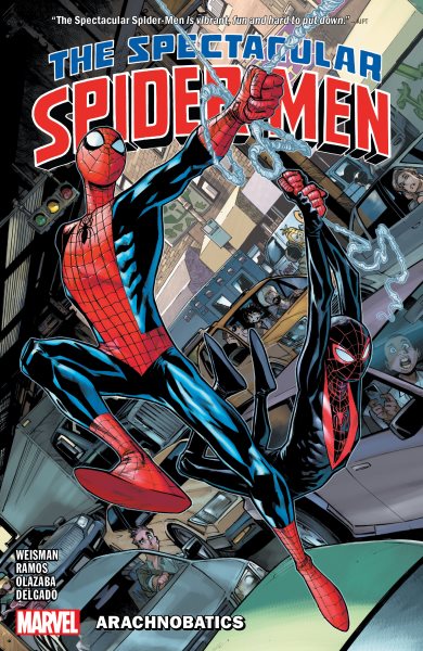 Cover art for The spectacular Spider-Men. Vol. 1 : Arachnobatics / [writer