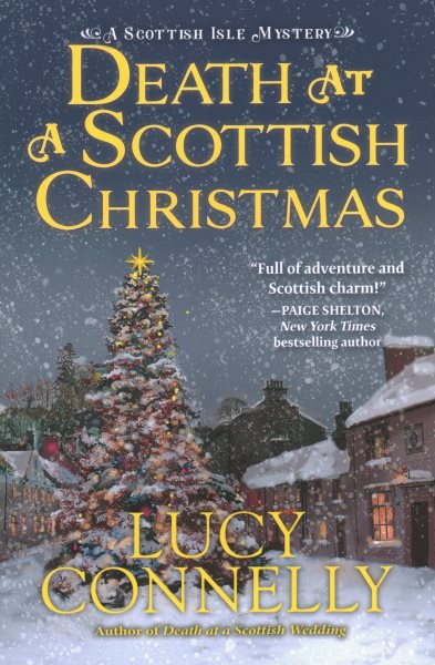 Cover art for Death at a Scottish Christmas / Lucy Connelly.