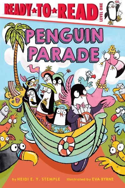 Cover art for Penguin parade / by Heidi E. Y. Stemple   illustrated by Eva Byrne.