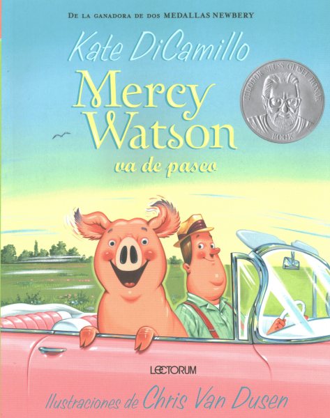 Cover art for Mercy Watson va de paseo / Kate DiCamillo   ilustraciones de Chris Van Dusen   traducido por Marcela Brovelli.