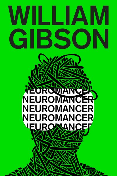 Cover art for Neuromancer / William Gibson   with an afterword by Jack Womack.