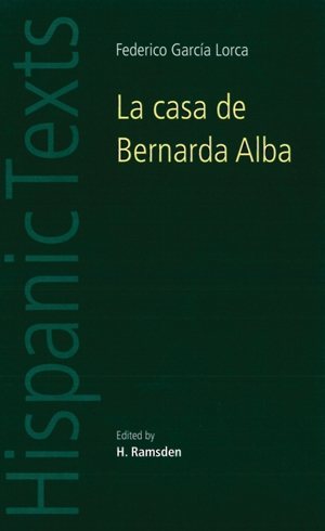 Cover art for La casa de Bernarda Alba / Federico García Lorca   edited with introduction