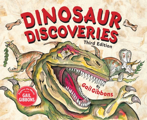 Cover art for Dinosaur discoveries / by Gail Gibbons.