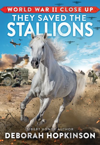 Cover art for They saved the stallions / by Deborah Hopkinson.