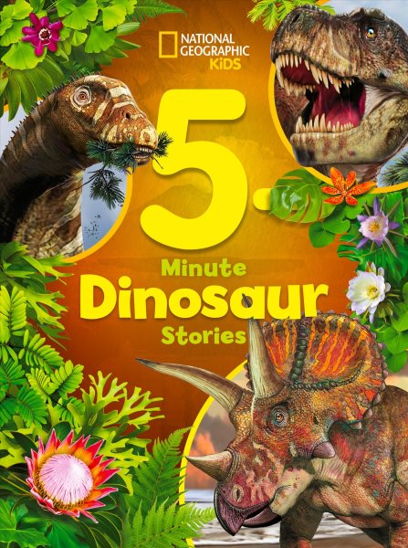 Cover art for 5-minute dinosaur stories / Moira Donohue.