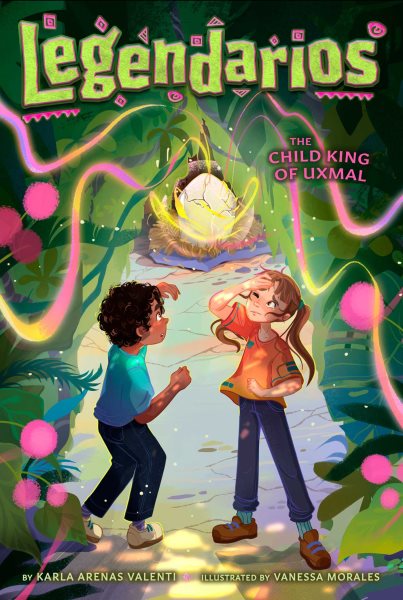 Cover art for The child king of Uxmal / by Karla Arenas Valenti   illustrated by Vanessa Morales.