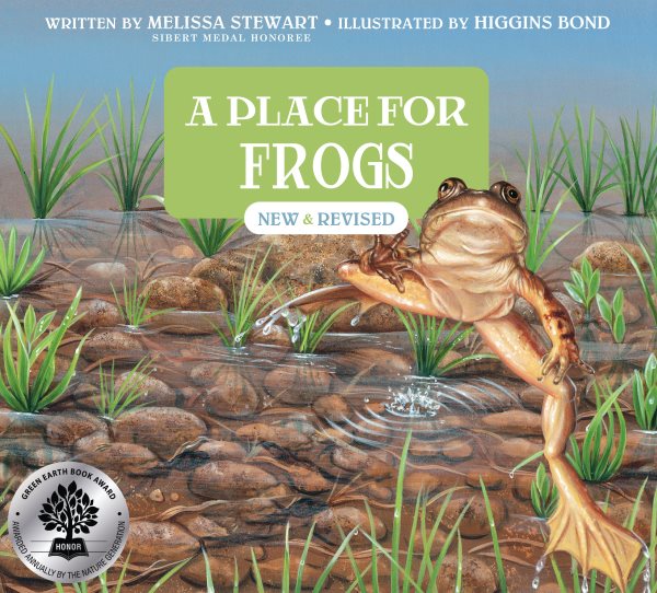 Cover art for A place for frogs / written by Melissa Stewart   illustrated by Higgins Bond.