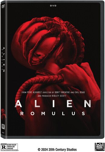 Cover art for Alien. Romulus  [DVD videorecording]/ 20th Century Studios presents   a Scott Free/Brandywine production   a Fede Alvarez film   produced by Ridley Scott