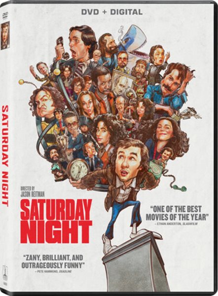 Cover art for Saturday night  [DVD videorecording]/ Columbia Pictures presents   directed by Jason Reitman   written by Gil Kenan & Jason Reitman   produced by Jason Blumenfeld