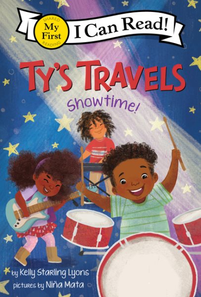 Cover art for Ty's travels : show time! / by Kelly Starling Lyons   pictures by Niña Mata.