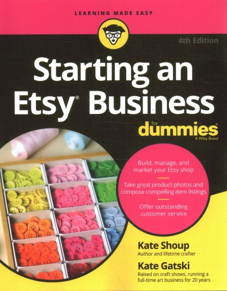 Cover art for Starting an Etsy business for dummies / by Kate Shoup and Kate Gatski.