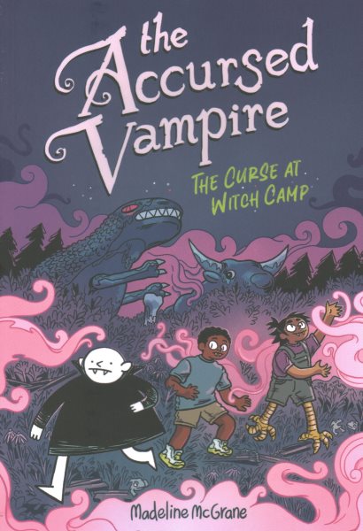 Cover art for The accursed vampire. The curse at witch camp / Madeline McGrane.