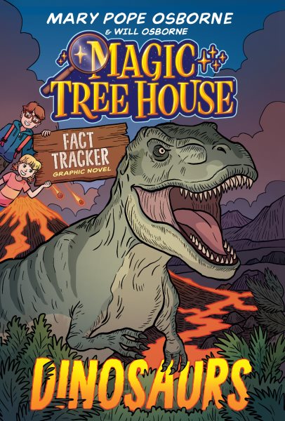 Cover art for Dinosaurs / by Will Osborne and Mary Pope Osborne   adapted by Jenny Laird with art by Jomike Tejido   color by Cai Tse.