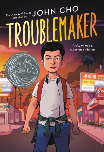 Cover art for Troublemaker / John Cho with Sarah Suk.