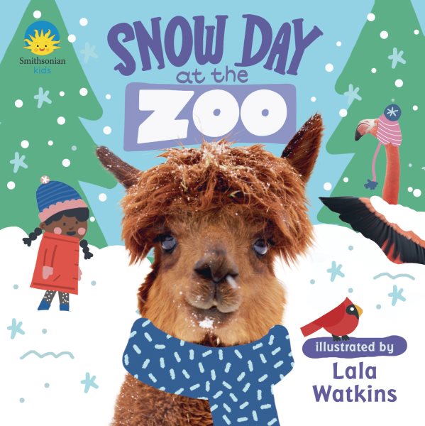 Cover art for Snow day at the zoo [BOARD BOOK] / illustrated by Lala Watkins   written by Christine Engels.