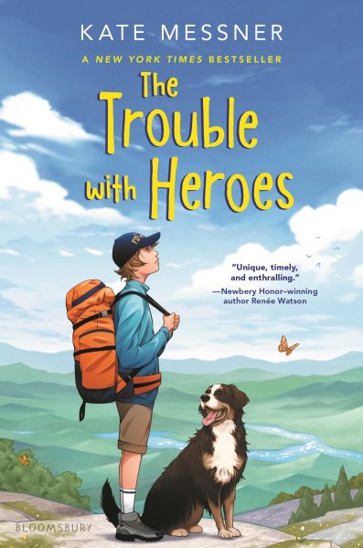 Cover art for The trouble with heroes / Kate Messner.