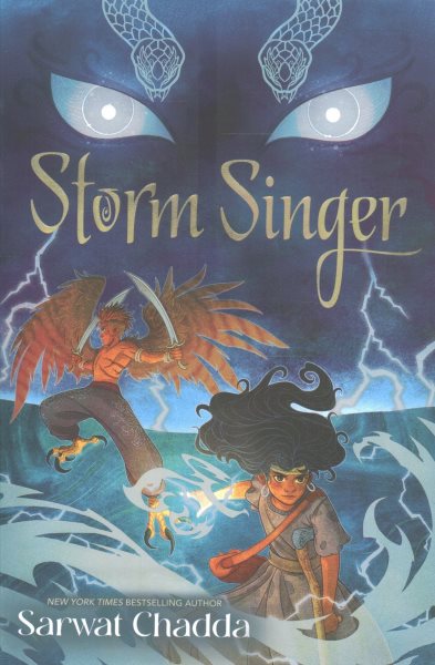 Cover art for Storm singer / Sarwat Chadda   interior illustrations and map