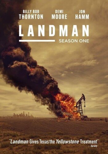 Cover art for Landman. Season 1 [DVD videorecording] / MTV Entertainment Studios presents   in association with 101 Studios   created by Taylor Sheridan & Christian Wallace.