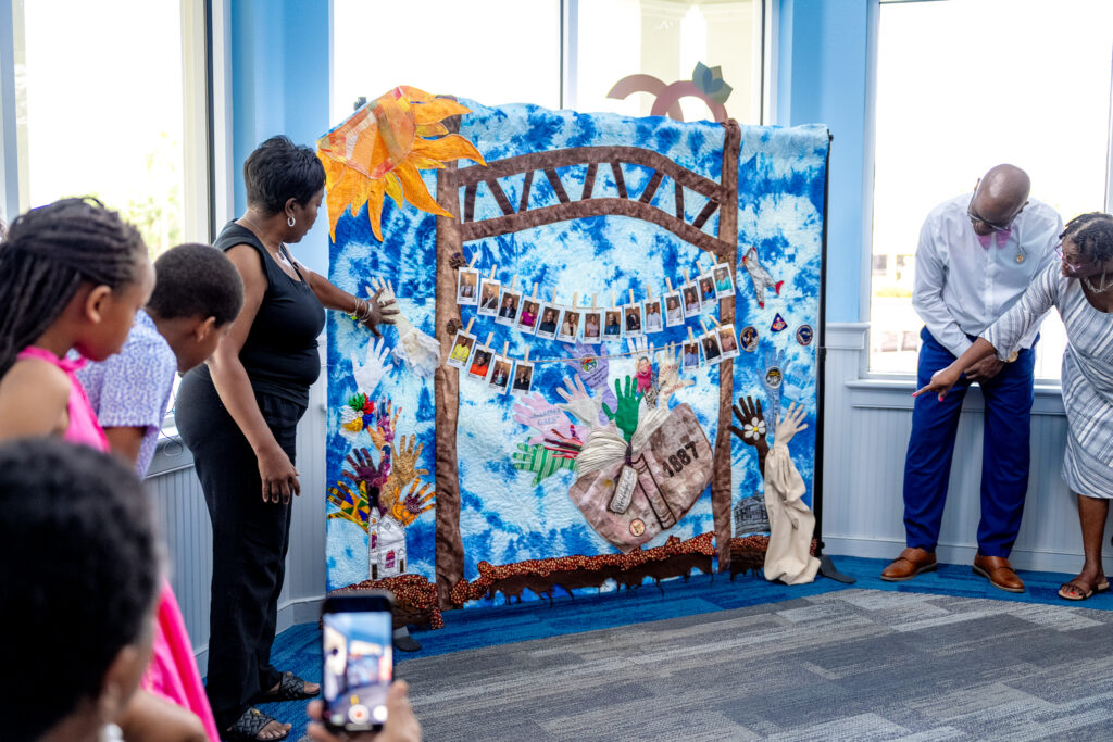 Fabric artist Lisa G. Moore highlights elements of Eatonville History Preservation Project Quilt