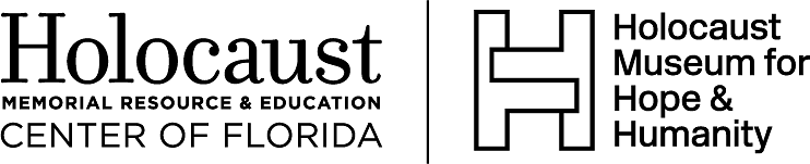 Holocaust Memorial Resource & Education Center of Florida logo.