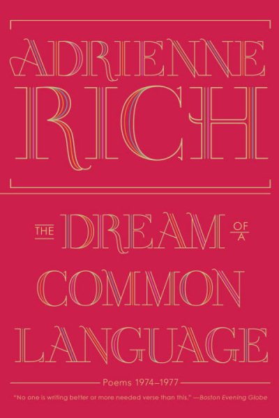 Cover art for The dream of a common language : poems 1974-1977 / Adrienne Rich.