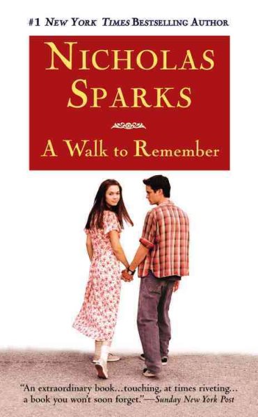 Cover art for A walk to remember / Nicholas Sparks.