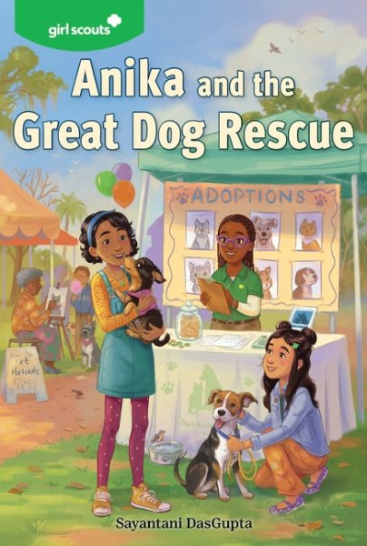 Cover art for Anika and the great dog rescue / written by Sayantani DasGupta.