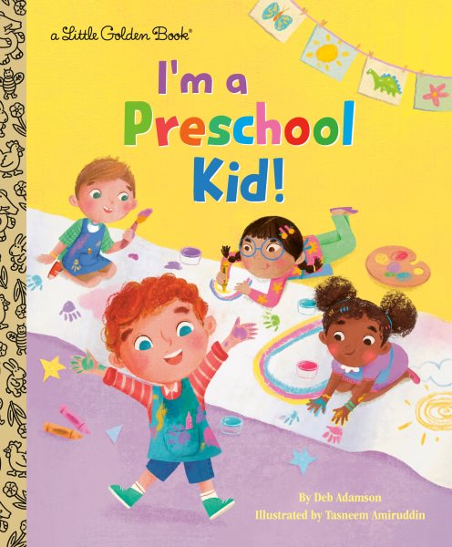 Cover art for I'm a preschool kid! / by Deb Adamson   illustrated by Tasneem Amiruddin.