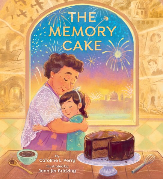 Cover art for The memory cake / by Caroline L. Perry   illustrated by Jennifer Bricking.
